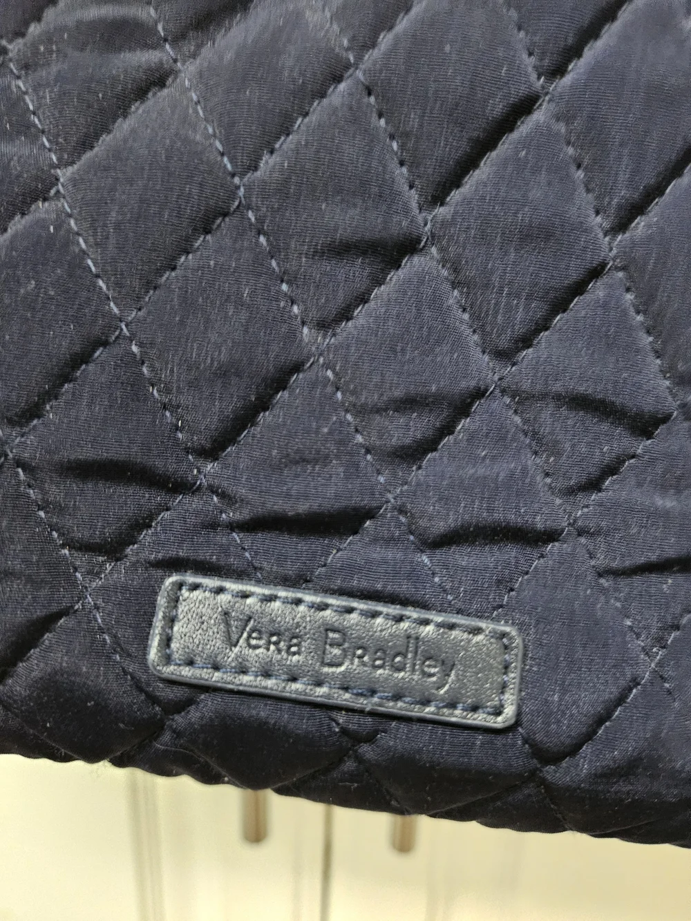 Vera Bradley Quilted Navy Shoulder Bag